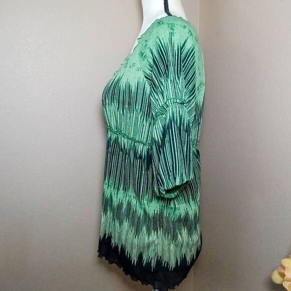 Axcess by Liz Claiborne 3/4 sleeve blouse Size L - Picture 2 of 7